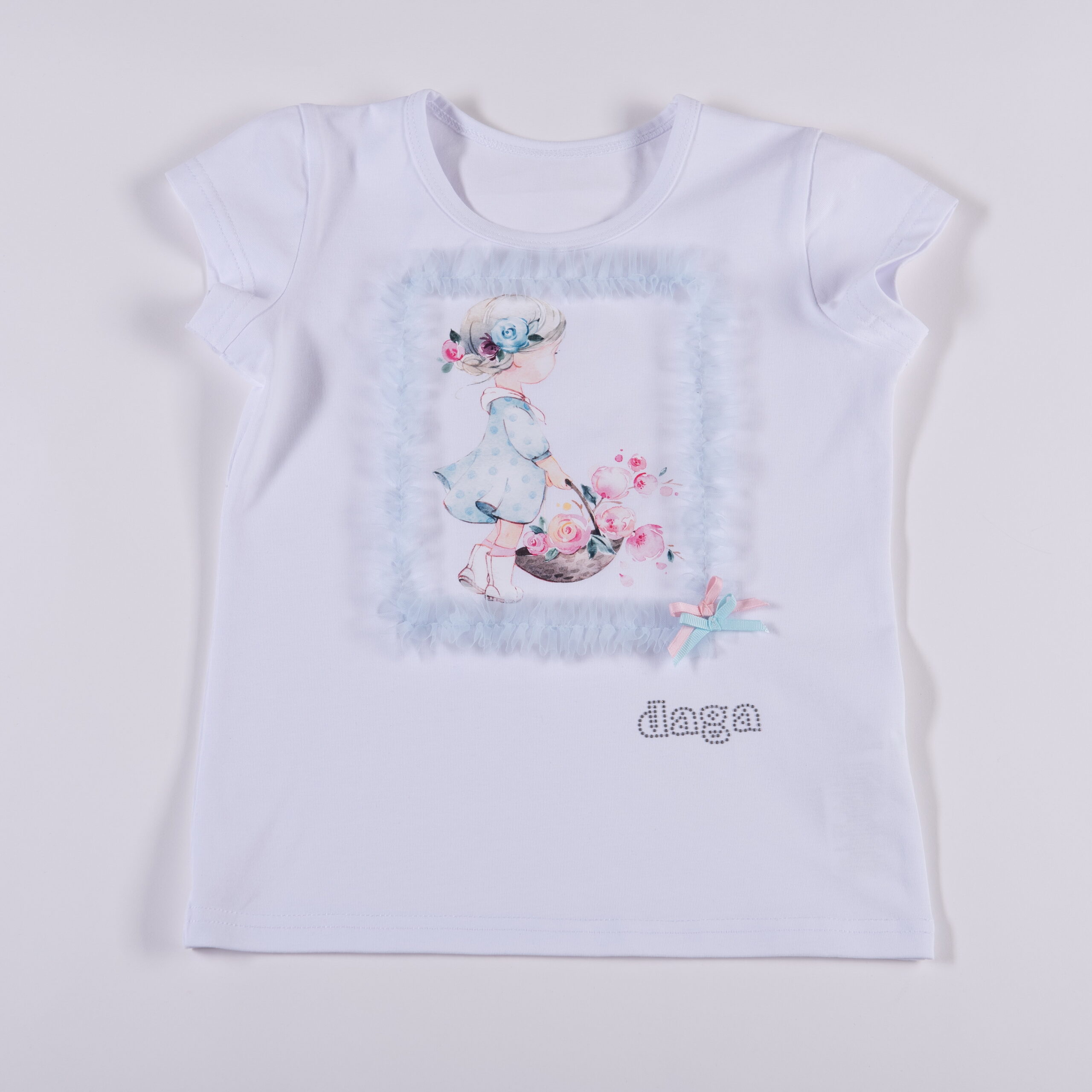 Daga Girls Pale Blue Skirt Set - Forever Young Childrenswear
